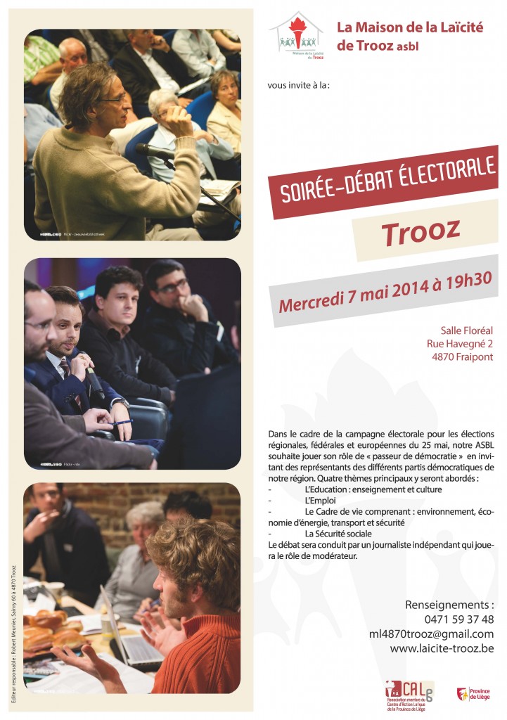 Affiche soirée débat électorale